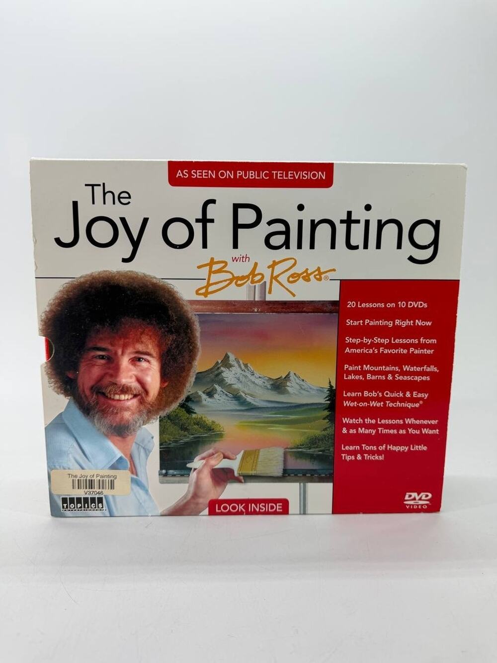 Bob Ross The Joy of Painting 10 DVD Set 20 Lessons Art Instruction 2.10 lb